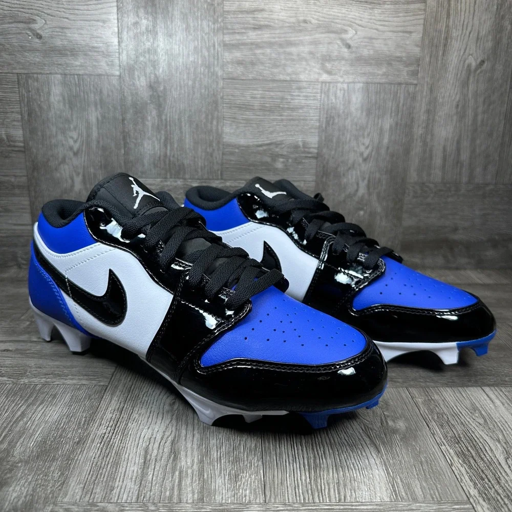 Air Jordan 1 Low TD Men size 9 Football Cleat Royal Toe FJ6245 401 NEW
